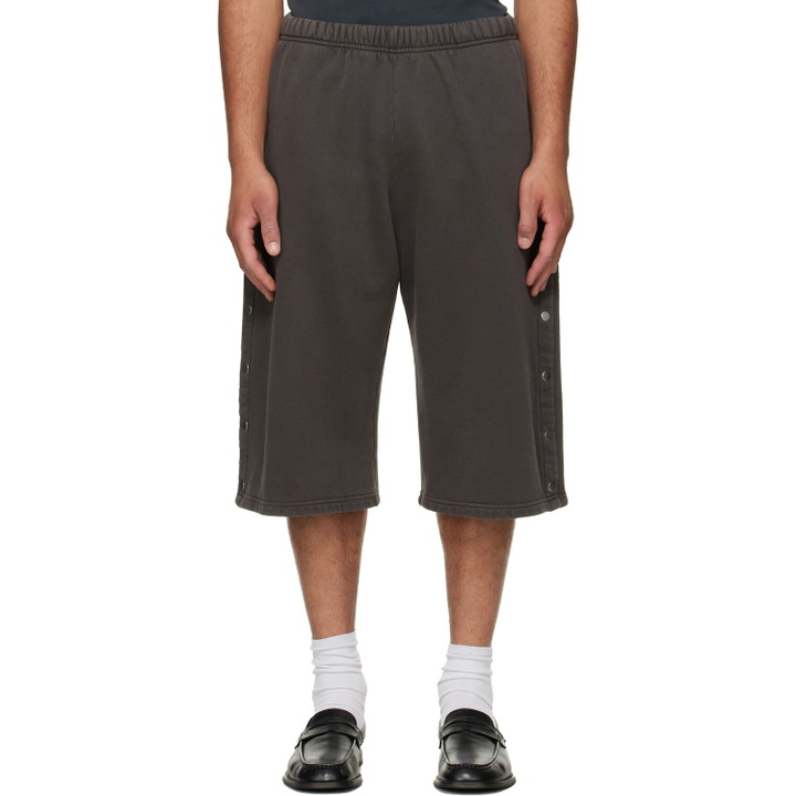 Photo: Les Tien Gray Part Snap Shorts