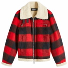 Dsquared2 Men's Nightmare Aviator Jacket in Red/Black