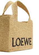 Loewe Small Logo Raffia Tote - Natural - One Size