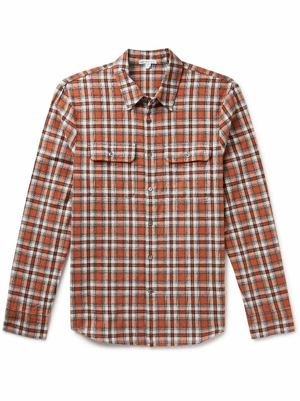 Photo: James Perse - Lagoon Checked Cotton-Flannel Shirt - Multi