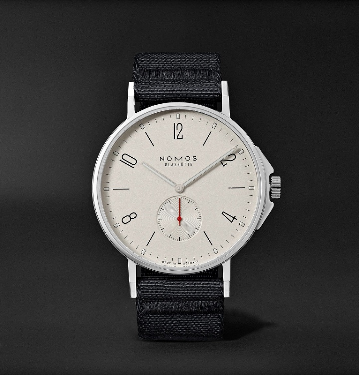 Photo: NOMOS Glashütte - Ahoi Automatic 40mm Stainless Steel and Nylon Watch, Ref. No. 550 - White