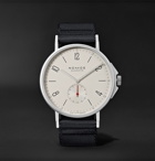 NOMOS Glashütte - Ahoi Automatic 40mm Stainless Steel and Nylon Watch, Ref. No. 550 - White