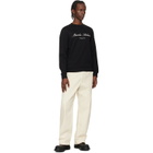 Moncler Black Cotton Blend Logo Sweatshirt