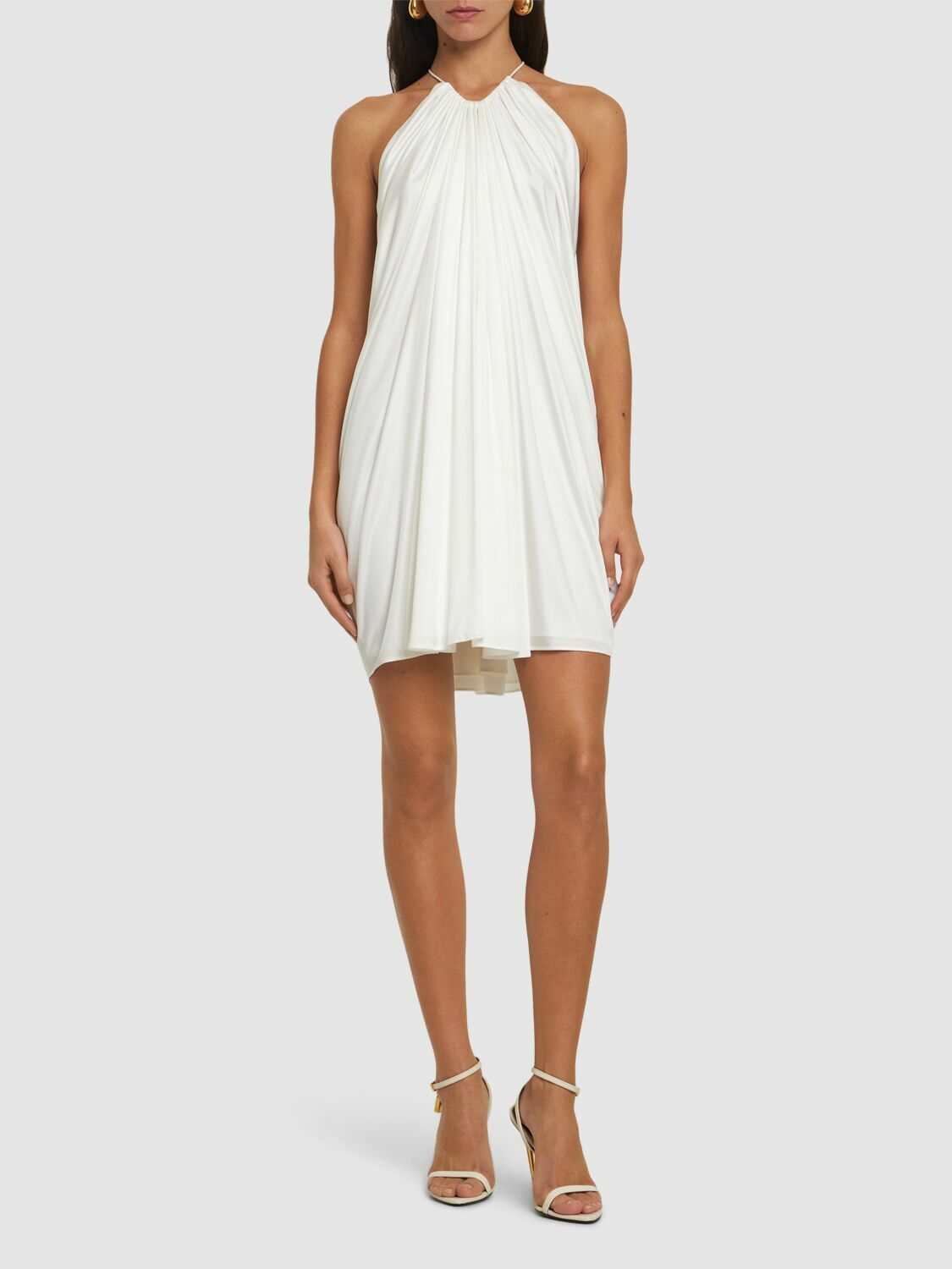 ワンピース TOM FORD DRAPED LUSTROUS JERSEY MINI COCKTAIL DRESS TOM FORD Draped Lustrous Jersey Mini Cocktail Dress | Neiman