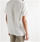 Onia - Vacation Camp-Collar Linen Shirt - White