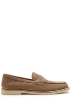 Brunello Cucinelli Suede Loafers Beige