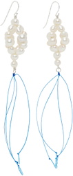 Bleue Burnham White Pearl Hanging Earrings
