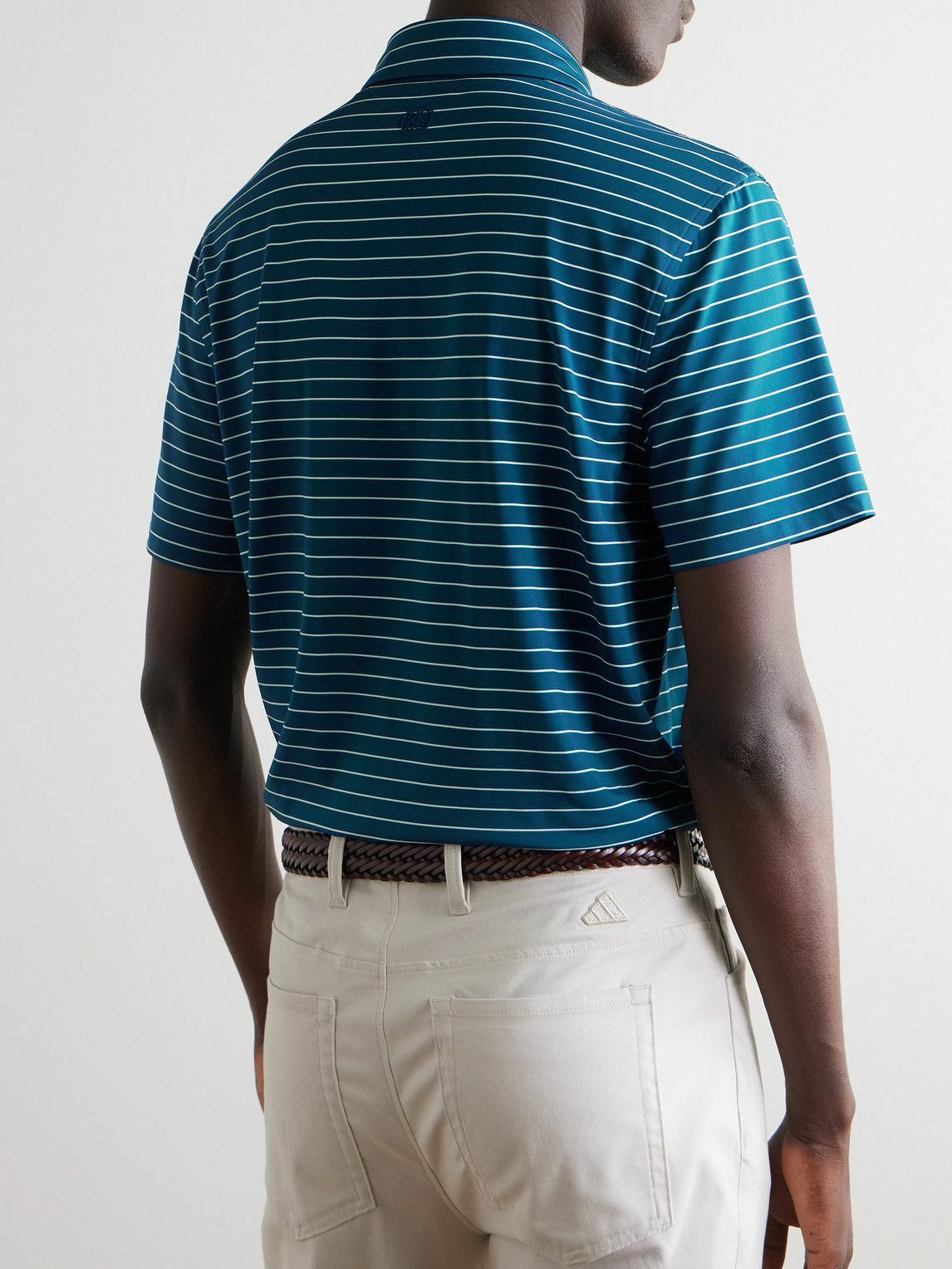 G/FORE - Striped Tech-Jersey Polo Shirt - Blue
