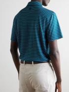 G/FORE - Striped Tech-Jersey Polo Shirt - Blue