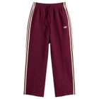 Adidas Women's Firebird Track Pant in Maroon/Vivid Red