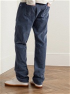 Officine Générale - James Straight-Leg Cotton-Corduroy Trousers - Blue