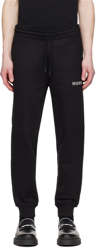 Photo: Hugo Black Embroidered Sweatpants