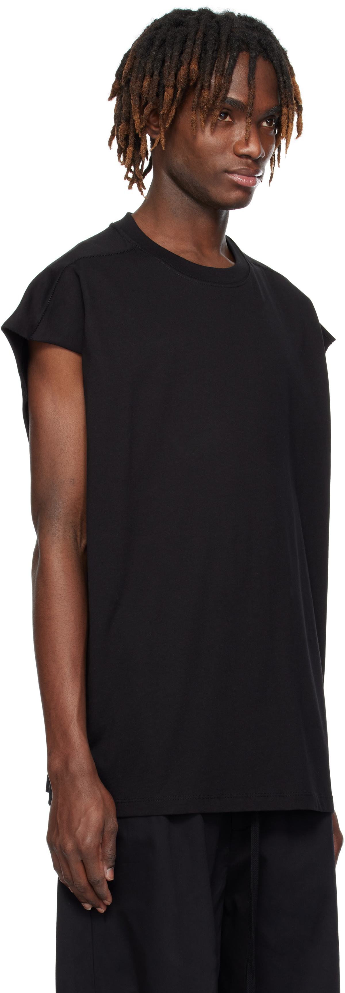 thom/krom Black M TS 847 Tank Top