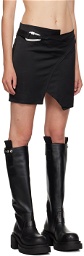 HELIOT EMIL Black Asymmetric Miniskirt