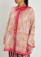 Dries Van Noten Casia Printed Silk Shirt Multicoloured 1
