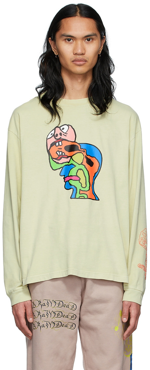 Tシャツ・カットソー BRAIN DEAD Men T Shirts F24T00004079 NATURAL Beige adidas x Brain Dead Men's T-Shirt Beige JX9393 | FOOTDISTRICT