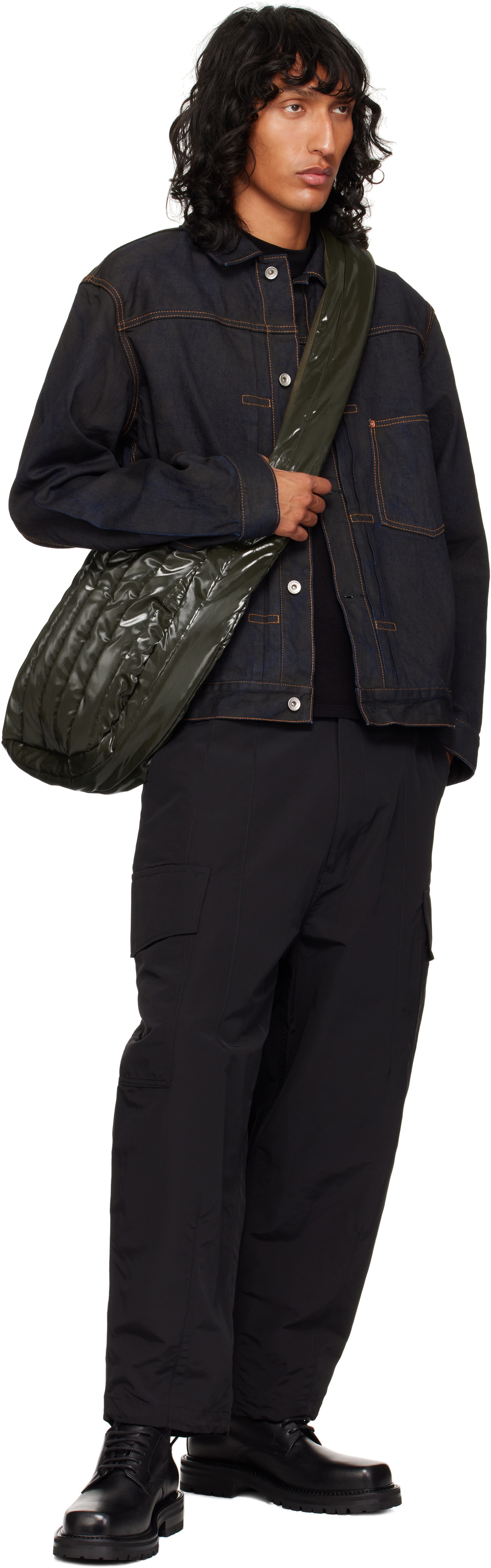 Omar Afridi SSENSE Exclusive Khaki Quilted Lidia Tote
