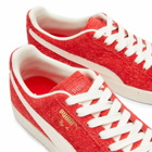 END. x Puma Clyde OG Sneakers in For All Time Red/Frosted Ivory