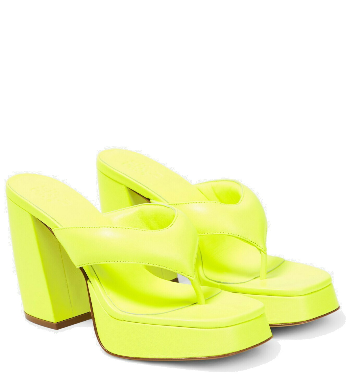 Gia Borghini Gia 8 Thong Sandals - Butter Yellow