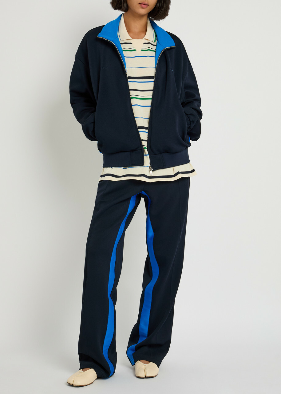 Adidas X Wales Bonner X Wales Bonner Piqué Jersey Track Jacket Navy