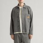 Service Works Men's House Gingham FOH Overshirt in Black