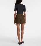 The Frankie Shop Lise high-rise suede shorts