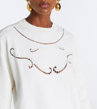 Marant Etoile Vella embroidered cotton sweatshirt