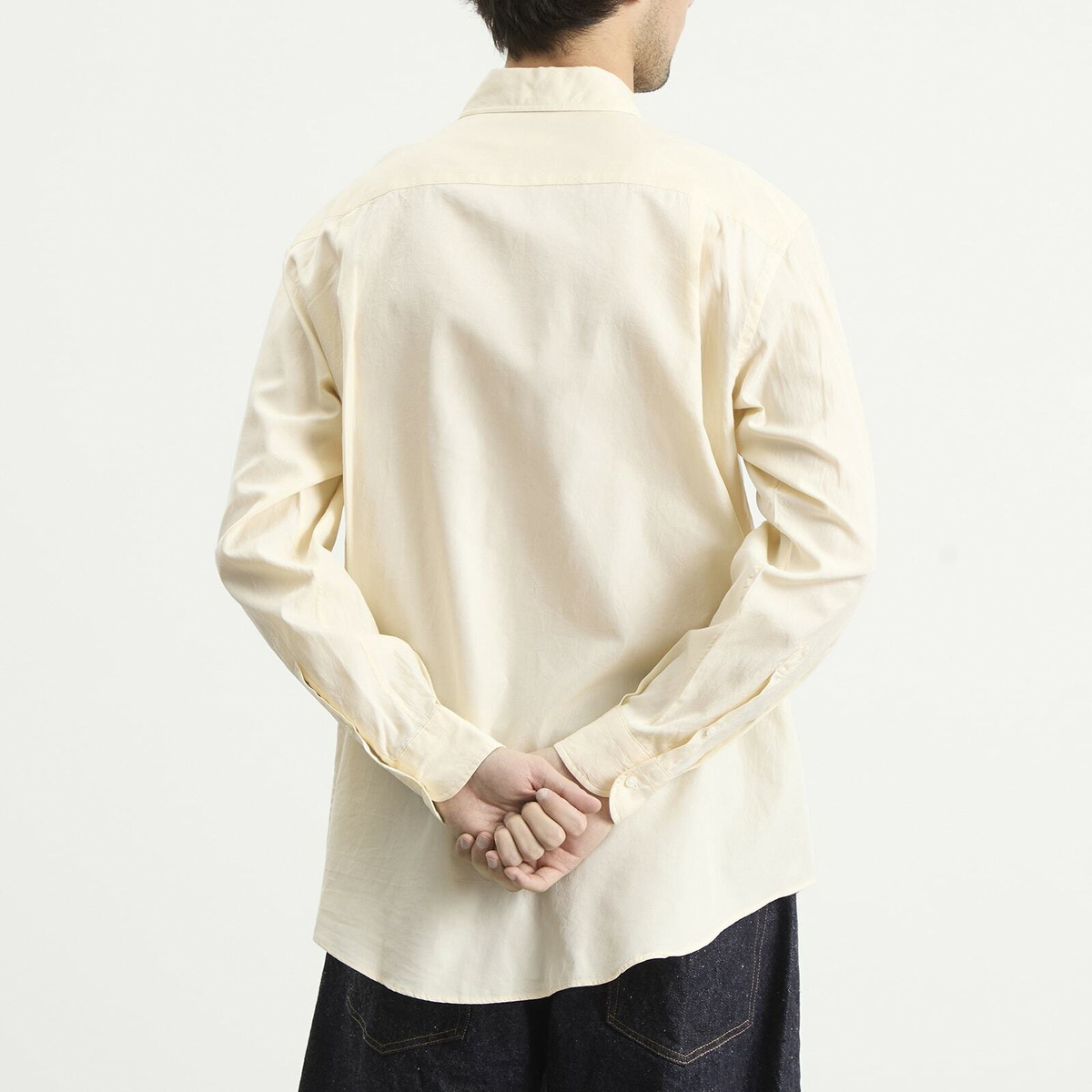 Kaptain Sunshine Men's Regular Collar Shirt in Ecru