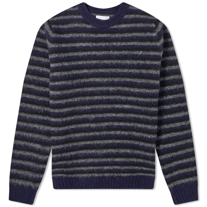 Photo: Norse Projects Sigfred Brushed Stripe Crew Knit