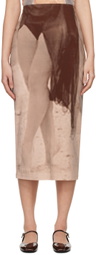 ELLISS SSENSE Exclusive Brown Seã'Orita Midi Skirt