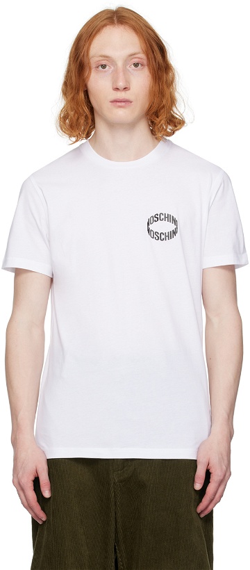 Photo: Moschino White Bonded T-Shirt