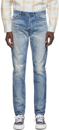 John Elliott Indigo 'The Cast 2' Jeans