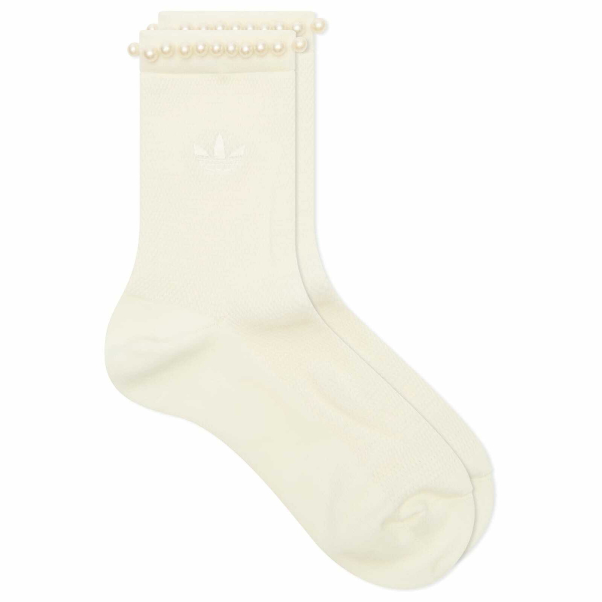 Adidas Women's Pearls Socks in Off White