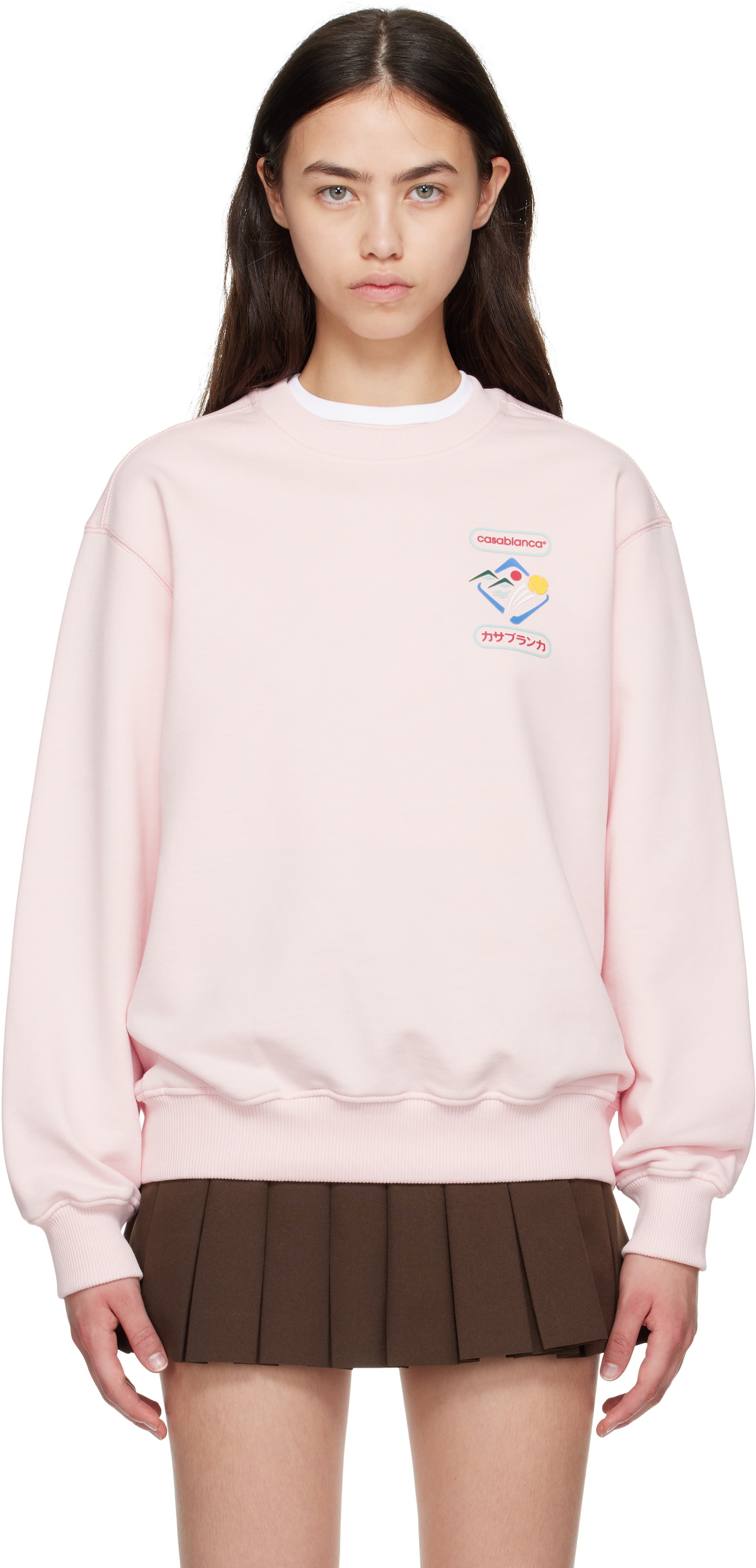 Casablanca White Crewneck Tank Top Casablanca