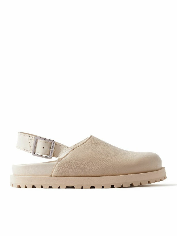 Photo: VINNY's - Shearling-Lined Leather Sandals - Neutrals