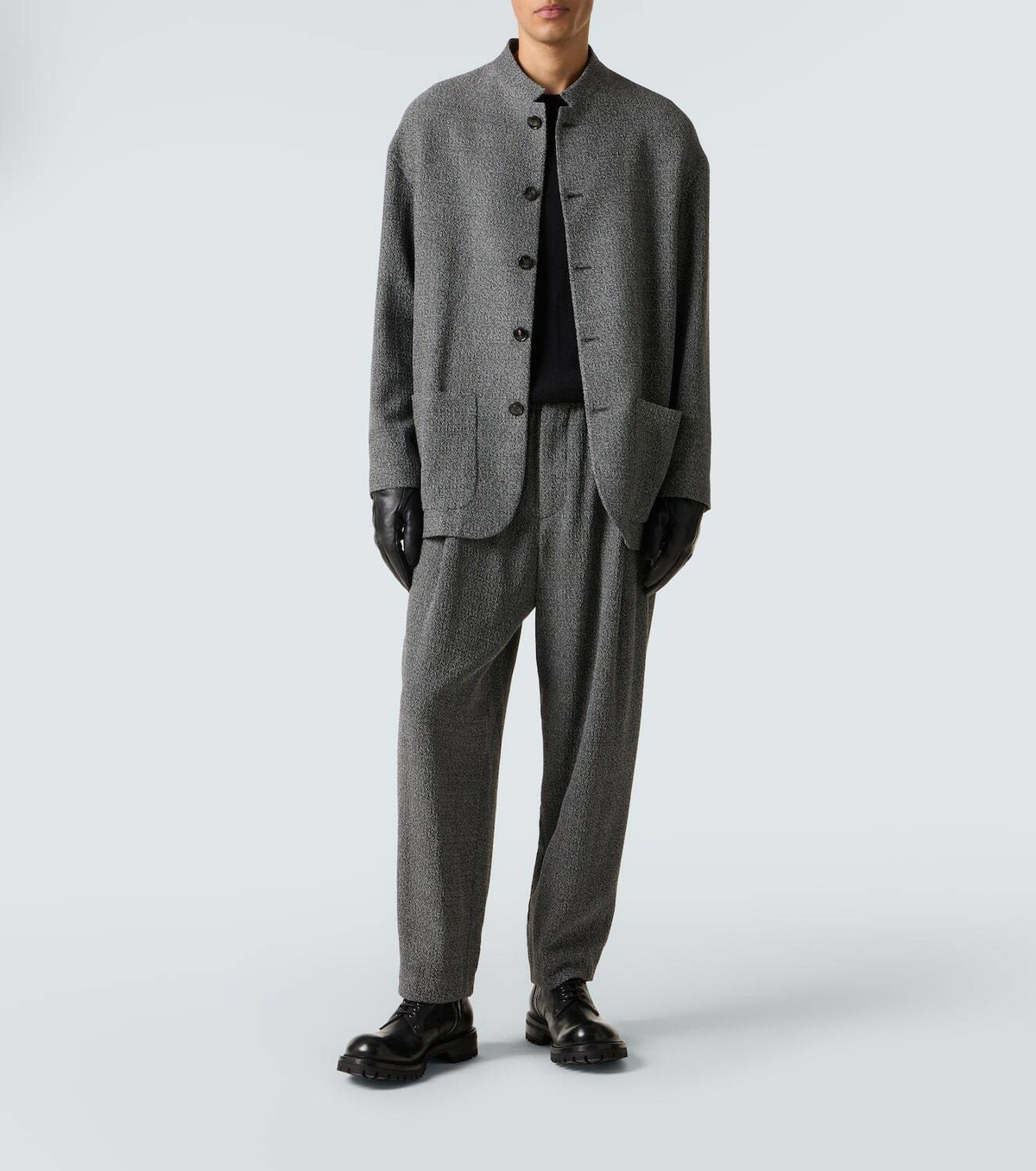 Giorgio Armani Mid-rise wide-leg pants