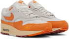 Nike Orange & Gray Air Max 1 Sneakers