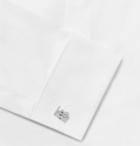 BURBERRY - Logo Palladium-Plated Cufflinks - Metallic