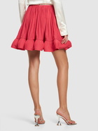 LANVIN - Ruffled Charmeuse Mini Skirt