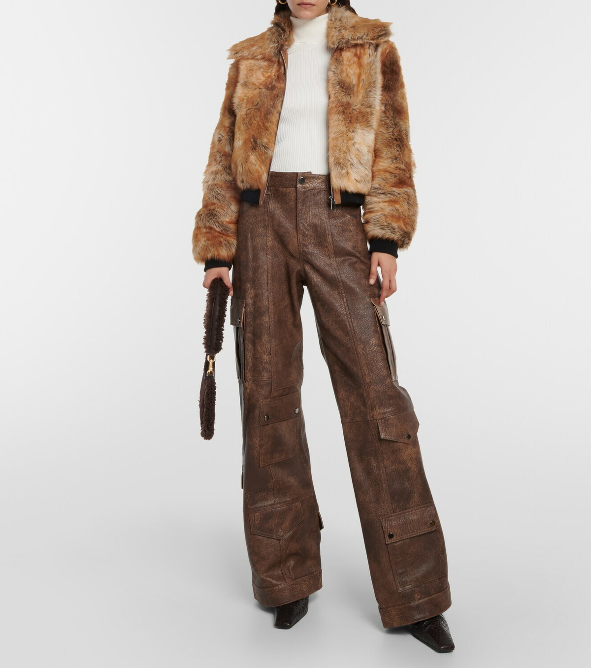 Dodo Bar Or Din shearling bomber jacket