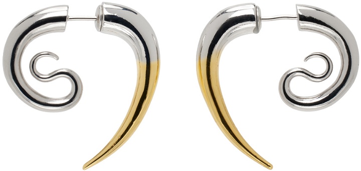 Photo: Panconesi Silver & Gold Spina Serpent Earrings