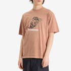 Pleasures Men's x Fat Beats 9th Street T-Shirt in Rose Quartz
