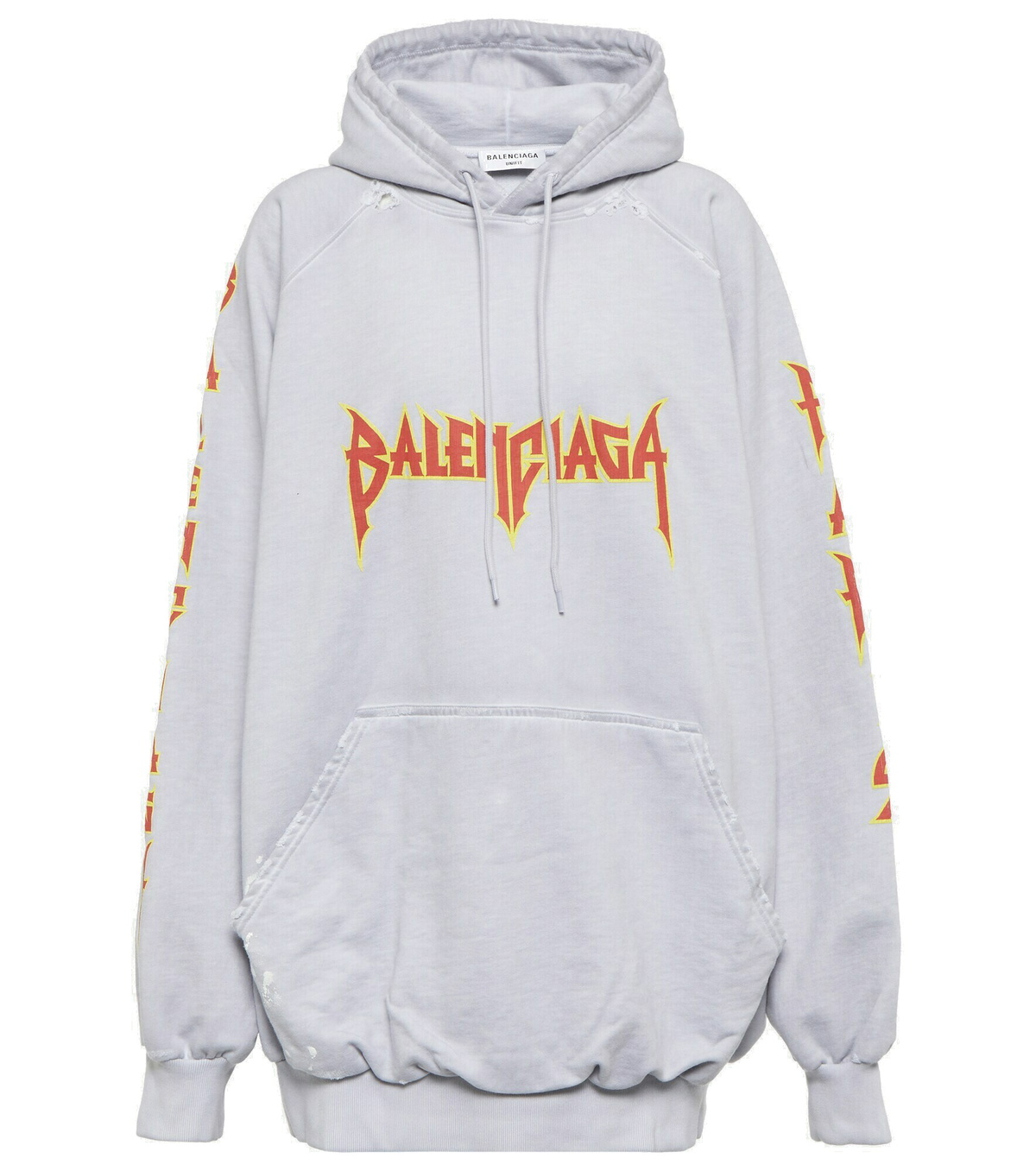 Balenciaga - Metal oversized cotton hoodie Balenciaga