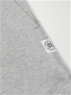 Reigning Champ - Slim-Fit Straight-Leg Logo-Embroidered Cotton-Jersey Sweatpants - Gray