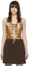 Maiden Name SSENSE Exclusive Beige Sonia Tank Top