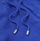 Vilebrequin - Pacha Linen Drawstring Trousers - Men - Blue