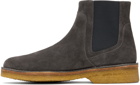 A.P.C. Gray Theodore Chelsea Boots
