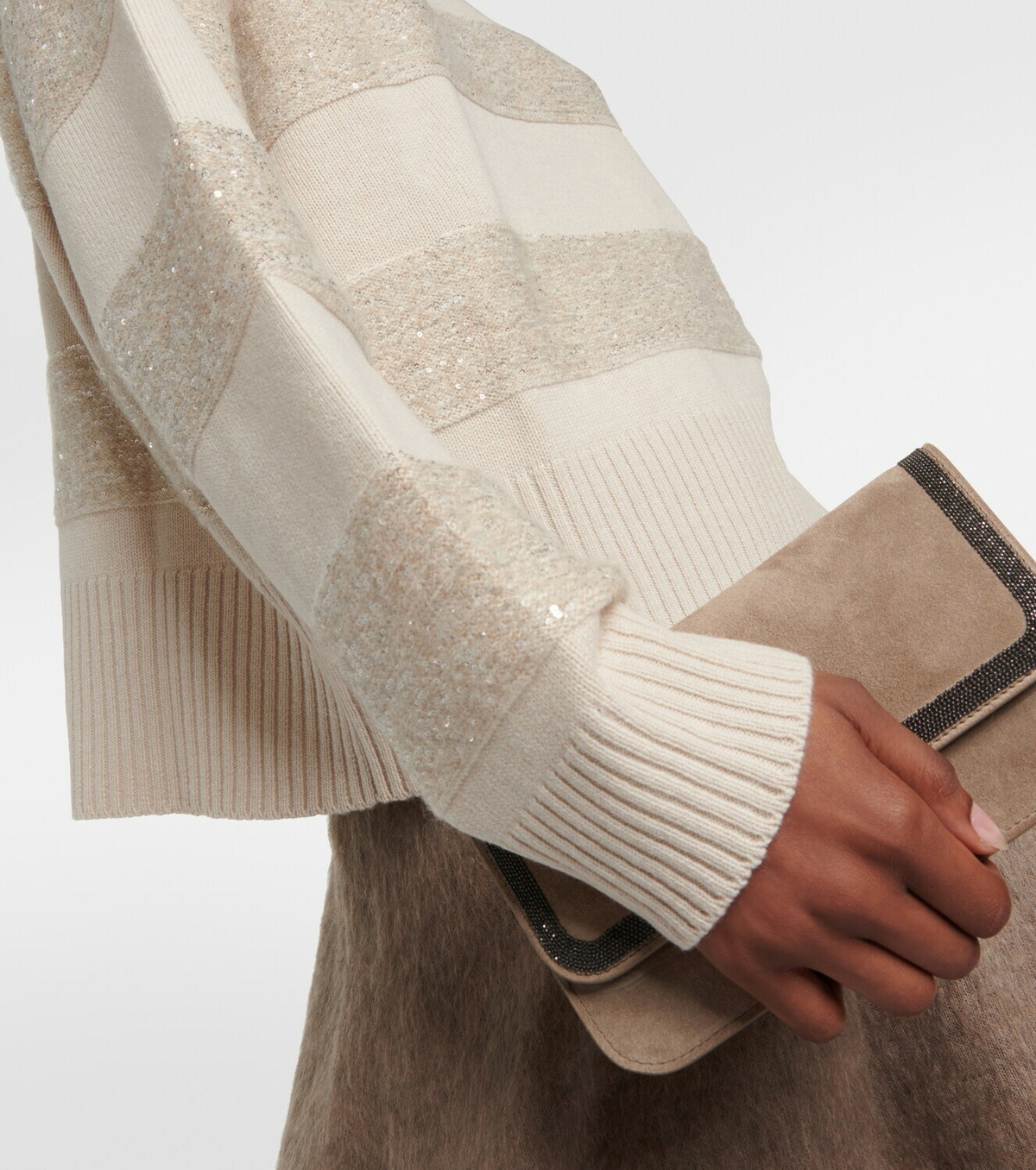 Brunello Cucinelli Virgin wool, cashmere, and silk sweater