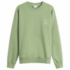 Drôle de Monsieur Men's Sweatshirt Slogan Calligraphy in Light Green