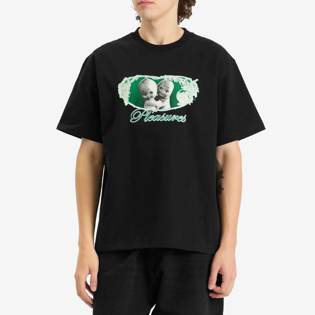Pleasures Men's Cutie Heavyweight T-Shirt in Black
